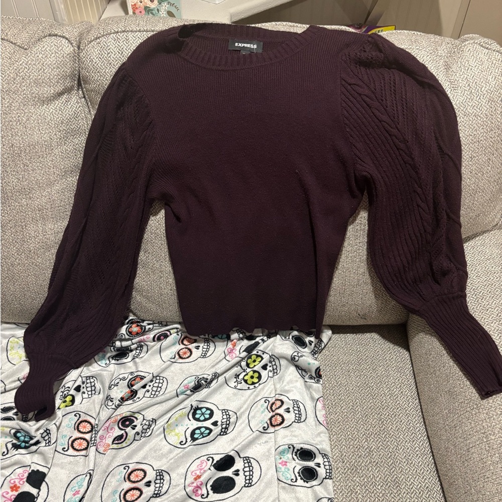 Express Women's Purple Sweater
